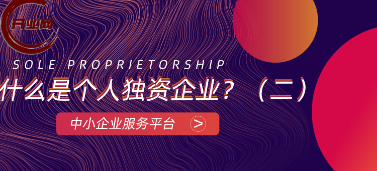 什么是个人独资企业?(二)